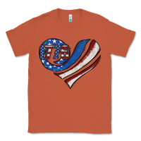 Copper american flag heart Classic Tee - Jasminsmagicworld