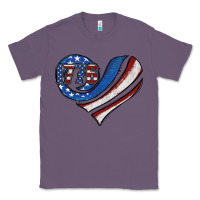 Lavender american flag heart Classic Tee - Jasminsmagicworld