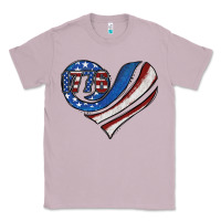 Lilac american flag heart Classic Tee - Jasminsmagicworld