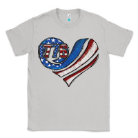 Moon Dust american flag heart Classic Tee - Jasminsmagicworld
