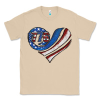 Mushroom american flag heart Classic Tee - Jasminsmagicworld