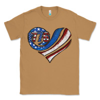 Toasted Coconut american flag heart Classic Tee - Jasminsmagicworld
