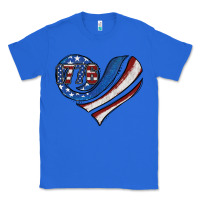 True Royal american flag heart Classic Tee - Jasminsmagicworld