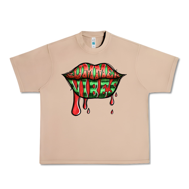 Summer Vibes Watermelon Lips Urban Heavy Tee by Jasminsmagicworld | Teevron