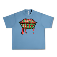 Pebble Blue summer vibes watermelon lips Urban Heavy Tee - Jasminsmagicworld