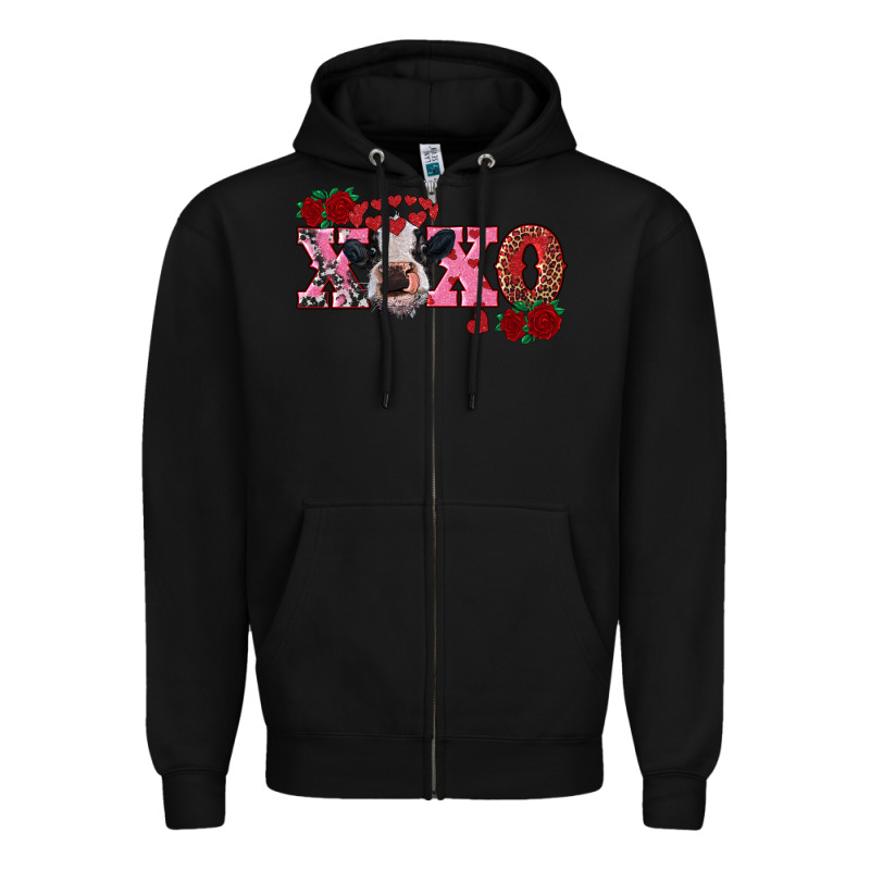 Xoxo Calf Zipper Hoodie by RanaPortraitStore | Teevron
