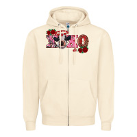 Sandshell xoxo calf Zipper Hoodie - RanaPortraitStore