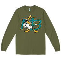 Army Green the myrtle beach pelicans baseball Long Sleeve Tee - linhVisuals