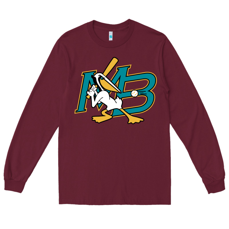 The Myrtle Beach Pelicans Baseball Long Sleeve Tee by linhVisuals | Teevron