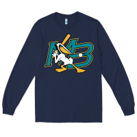 Navy the myrtle beach pelicans baseball Long Sleeve Tee - linhVisuals