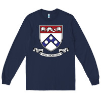 Navy the pennsylvania quakers Long Sleeve Tee - linhVisuals