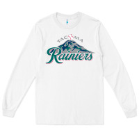 White the tacoma rainiers Baseball Long Sleeve Tee - linhVisuals