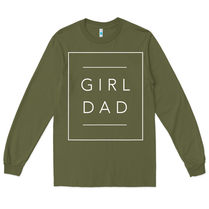 Father Of Girls Tee, Proud New Girl Dad T Shirt Long Sleeve Tee by linhVisuals | Teevron