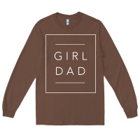 Chestnut father of girls tee, proud new girl dad t shirt Long Sleeve Tee - linhVisuals