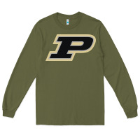 Army Green purdue boilermakers Long Sleeve Tee - linhVisuals