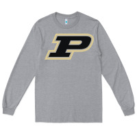 Heather Grey purdue boilermakers Long Sleeve Tee - linhVisuals