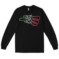 Black hecho en mexico aztec calendar mexican eagle t shirt Long Sleeve Tee - linhVisuals