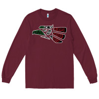 Burgundy hecho en mexico aztec calendar mexican eagle t shirt Long Sleeve Tee - linhVisuals