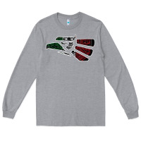 Heather Grey hecho en mexico aztec calendar mexican eagle t shirt Long Sleeve Tee - linhVisuals