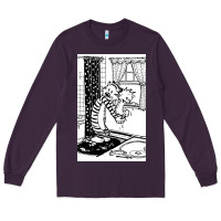 Plum calvin Long Sleeve Tee - linhVisuals
