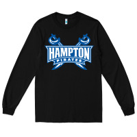 Black hampton pirates Long Sleeve Tee - linhVisuals