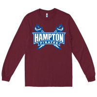 Burgundy hampton pirates Long Sleeve Tee - linhVisuals