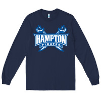 Navy hampton pirates Long Sleeve Tee - linhVisuals
