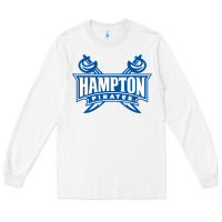 White hampton pirates Long Sleeve Tee - linhVisuals