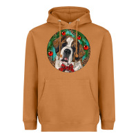 Meerkat Christmas St. Bernard Heavyweight Hoodie - RanaPortraitStore