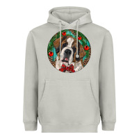 Moon Dust Christmas St. Bernard Heavyweight Hoodie - RanaPortraitStore