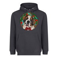 Smoke Christmas St. Bernard Heavyweight Hoodie - RanaPortraitStore