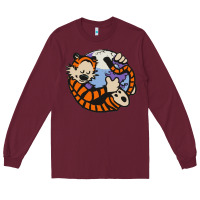 Burgundy calvin Long Sleeve Tee - linhVisuals