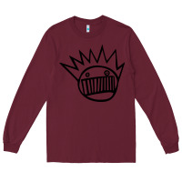 Burgundy suitable-ween-boognish-worn Long Sleeve Tee - linhVisuals