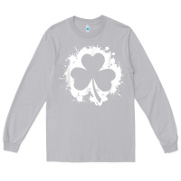 Moon Dust irish pride clover leaf  saint irish pats st. patrick's day t shirt Long Sleeve Tee - linhVisuals