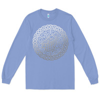Colony Blue ireland celtic knotwork design ornament wolf original celtic pullover Long Sleeve Tee - linhVisuals