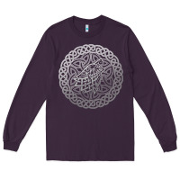 Plum ireland celtic knotwork design ornament wolf original celtic pullover Long Sleeve Tee - linhVisuals