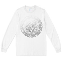 White ireland celtic knotwork design ornament wolf original celtic pullover Long Sleeve Tee - linhVisuals