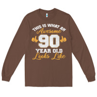 Chestnut 90th birthday novelty gift awesome 90 year old t shirt Long Sleeve Tee - linhVisuals