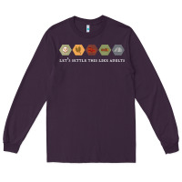 Plum let's settle this like adults board game night shirt Long Sleeve Tee - linhVisuals
