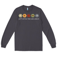Smoke let's settle this like adults board game night shirt Long Sleeve Tee - linhVisuals