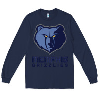 Navy suitable-memphis-grizzlies-worn Long Sleeve Tee - linhVisuals