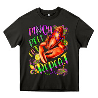 Asphalt pinch peel eat repeat mardi gras olivia Heavy Core Tee - OliviaCreatesArt