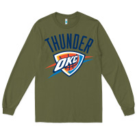 Army Green suitable-oklahoma-city-thunder-worn Long Sleeve Tee - linhVisuals