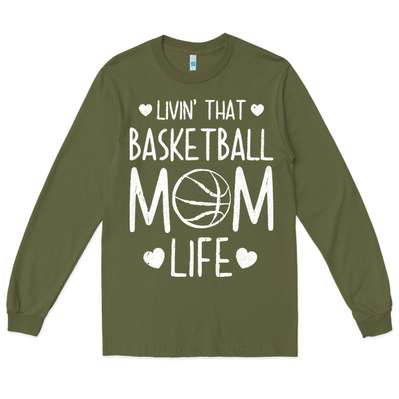 Basketball T  Shirt Basketball Mom Life T  Shirt Long Sleeve Tee by linhVisuals | Teevron