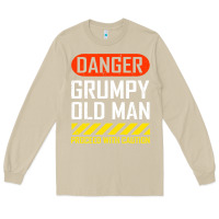 Mushroom funny danger grumpy old man sarcastic saying, retirement t shirt Long Sleeve Tee - linhVisuals