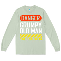 Matcha funny danger grumpy old man sarcastic saying, retirement t shirt Long Sleeve Tee - linhVisuals