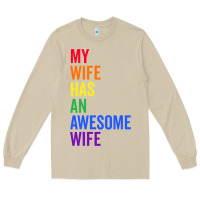 Mushroom my wife has an awesome wife funny lesbian wedding gift t shirt Long Sleeve Tee - linhVisuals