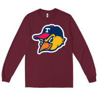 Burgundy suitable-toledo-mud-hens-worn Long Sleeve Tee - linhVisuals