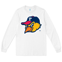 White suitable-toledo-mud-hens-worn Long Sleeve Tee - linhVisuals