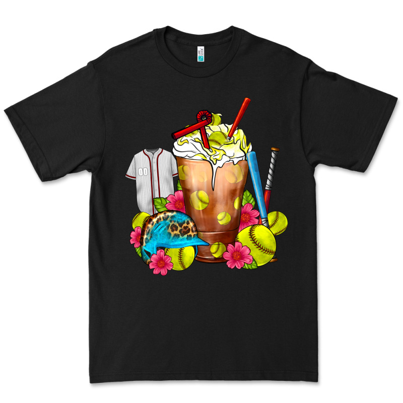 Softball Frappe Coffee Premium Tee by FaDigitalArtStudio | Teevron